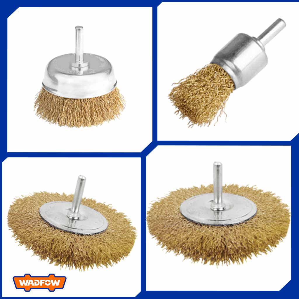 3 Pcs Cup Brush Twisted Wire For Grinder Set