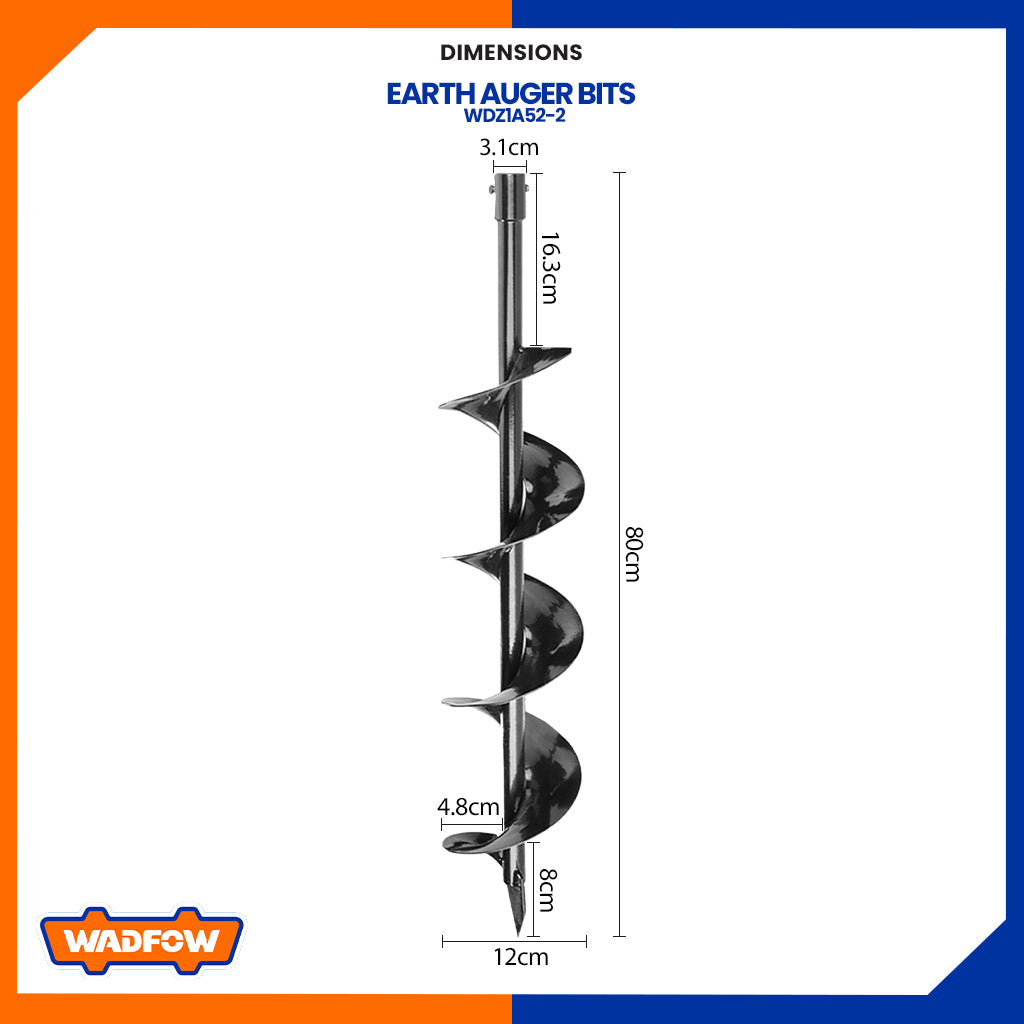 Earth Auger Bits 150 x 800mm Suitable for Earth Auger WAD-HT WDZ1A52-2