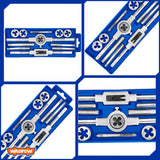 Tap And Die Set Wrench Reamer Tools 12Pcs.