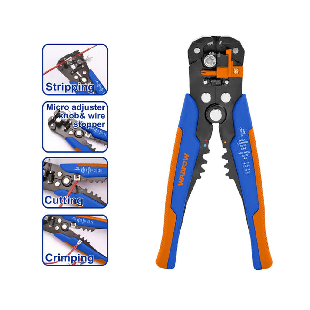 WBQ4601 3 in 1 Automatic Wire Stripper Pliers Stripping, Cutting Crimping 10AWG~24AWG/0.2~6mm