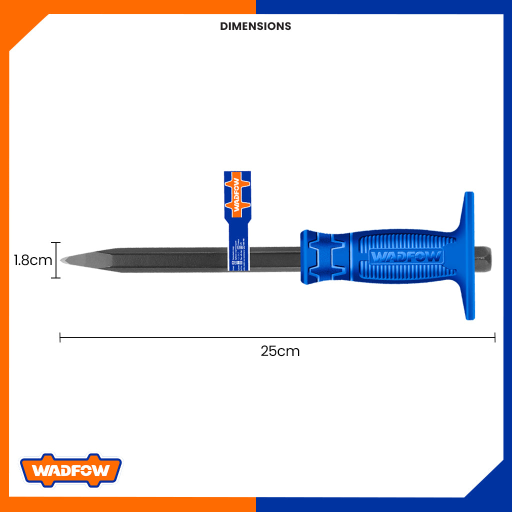 Concrete Chisel 4 X 250 mm(16mm) & 300mm(18mm)