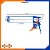 Industrial Grade Caulking Silicone Sealant Gun 9"/230mm Aluminum Handle WCG3109