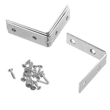 WCY2K Set of 4pcs Stainless Steel Angle Bracket Cabinet Joint Corner Brace