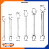 6pcs Flare Nut Open Ring Wrench Set WDS2406