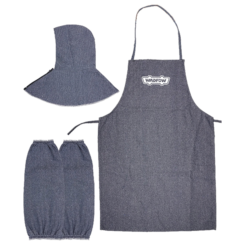 Work Set Apron Sleeve and Denim Hat For Welder WDY1803