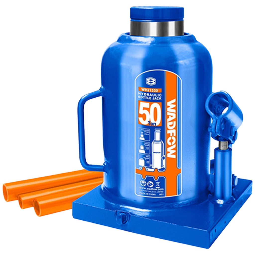 Hydraulic Welded Bottle Jack 50 Ton With Safety Valve For Car