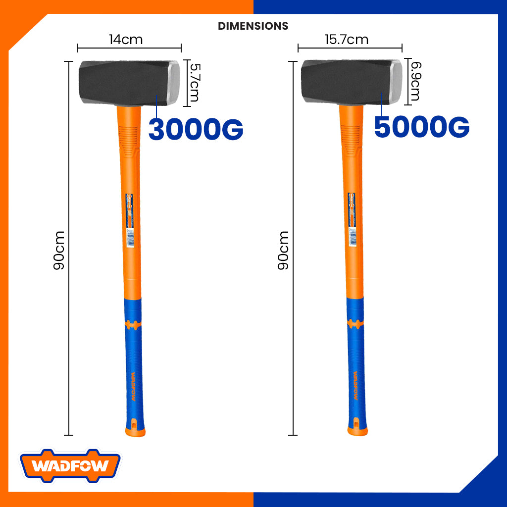 Long Handle Stoning Hammer with Fiberglass Handle