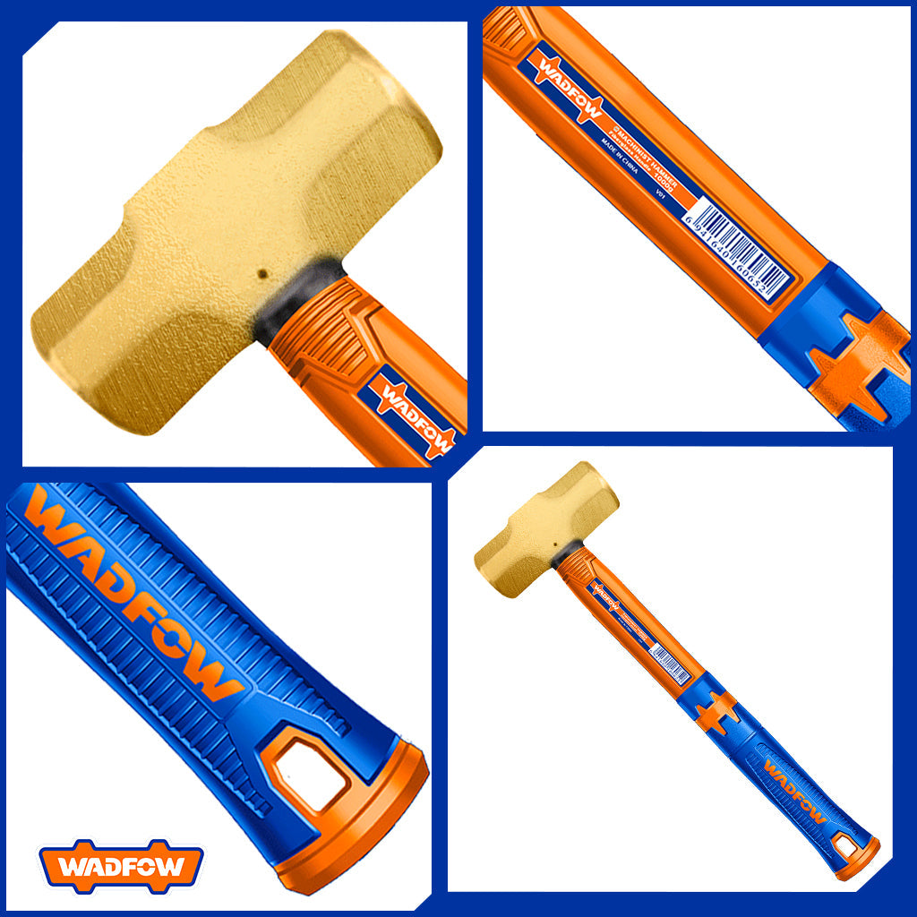 Non-Sparking Sledge Hammer w/ Fiberglass Handle 2LB/900g-8LB/3600g