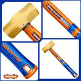 Non-Sparking Sledge Hammer w/ Fiberglass Handle 2LB/900g-8LB/3600g