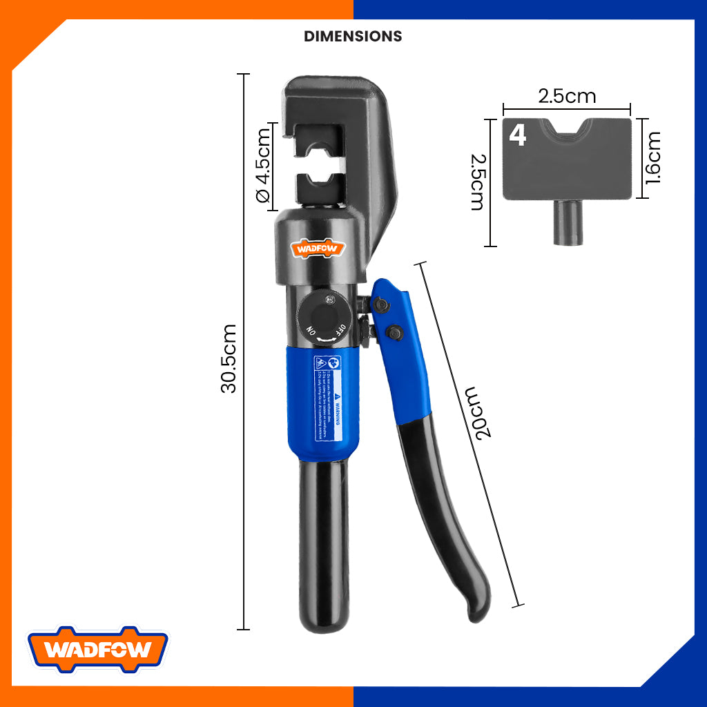 Hydraulic Crimping Tool | Crimping Range: Cu 4-70mm2 WHT1D70