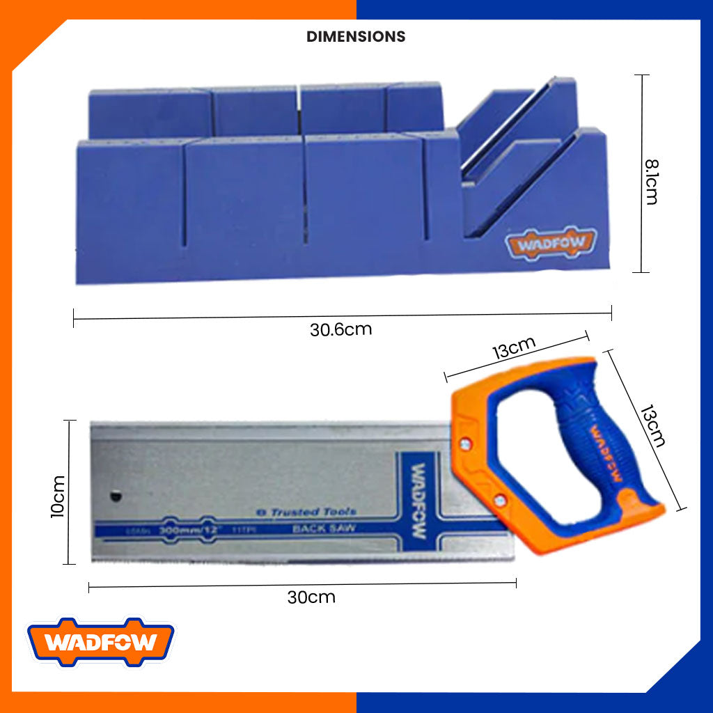 12inches Plastic Miter Box Mitre Saw and Back Saw Set (Lagari)