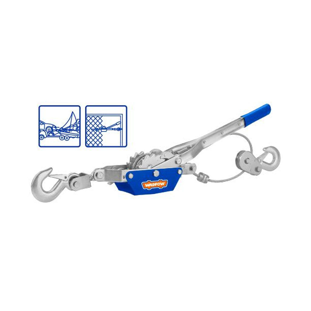 2T/4T Wire Rope Ratchet Double Hook Lifting Tool Hand Power Puller