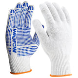 Protective Knitted Cotton Safety Gloves With Pvc Dots