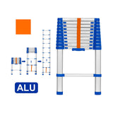 WLD5H10 10 Steps(150kg/330lbs) Telescopic Aluminum Ladder