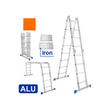 Multi-Purpose Aluminum Ladder Step rise 270mm X 4550mm X 2170mm WLD7H44