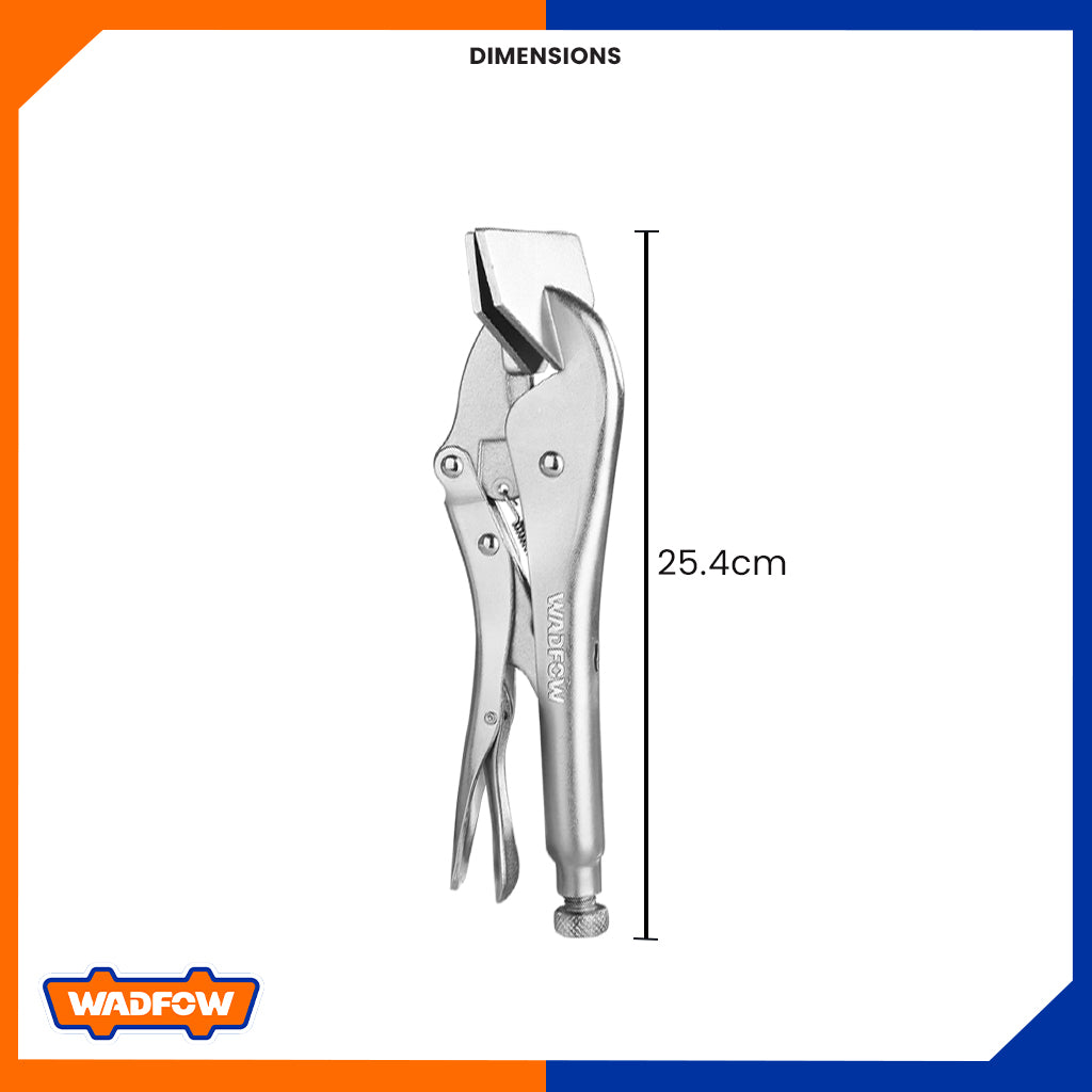 10inch Material Flat Locking Pliers Openings Range: 0-20mm WLP7210