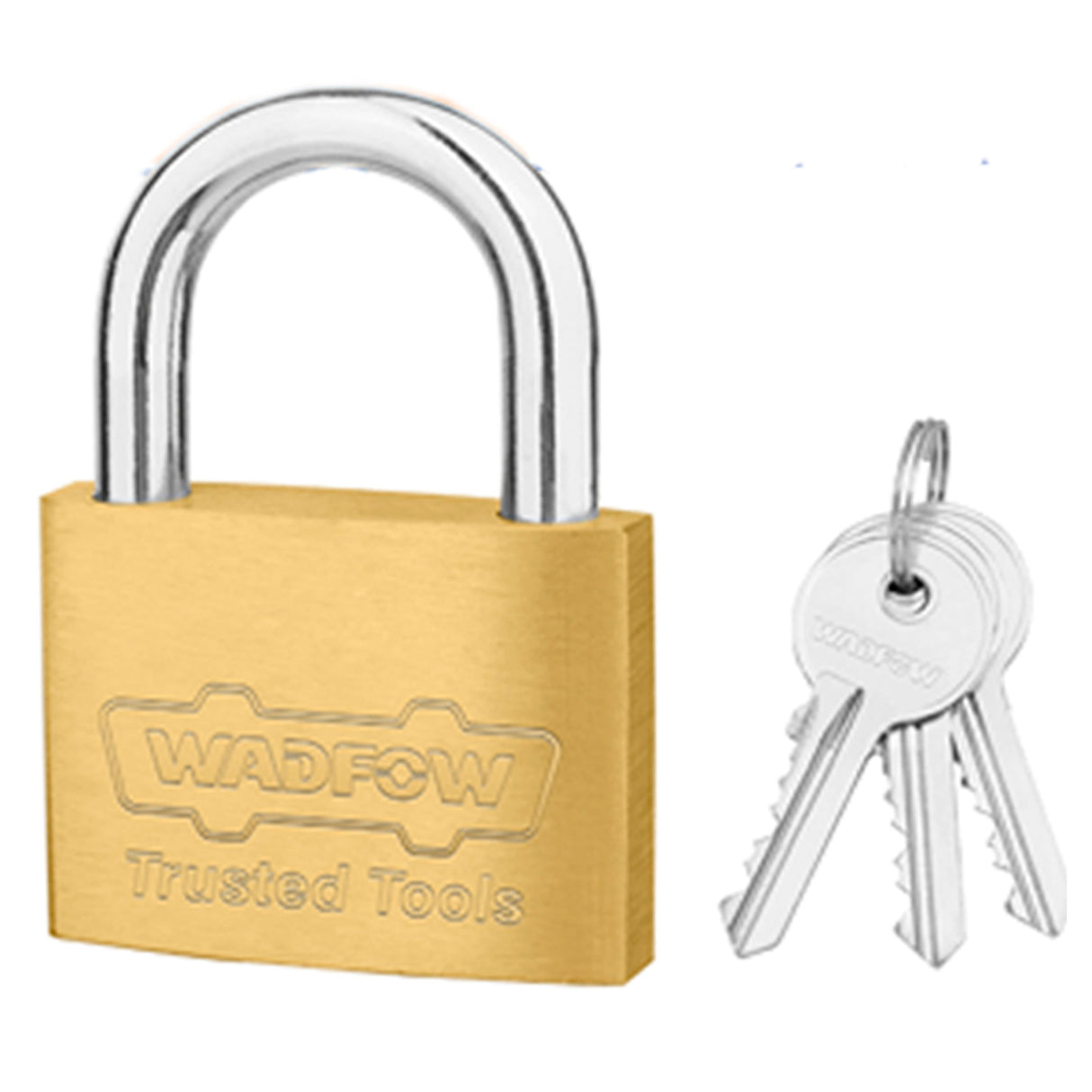 Brass Padlock Durable 20mm-50mm with 3 Pcs Iron Keys