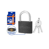 Heavy Duty Short Shackle Iron Padlock Durable With 3 Pcs Iron Keys (32mm-75mm)