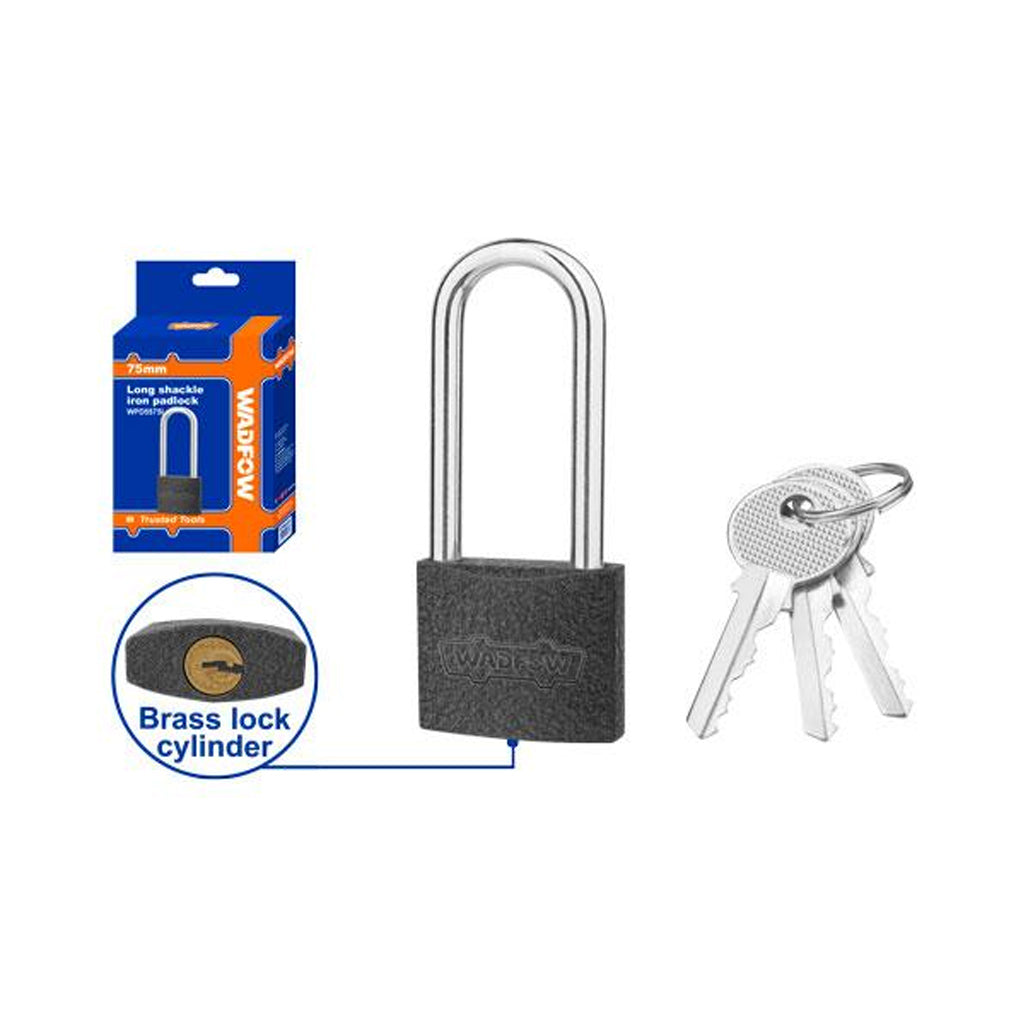 12inch/300mm(75mm) Long Shackle Iron Padlock WPD5575L