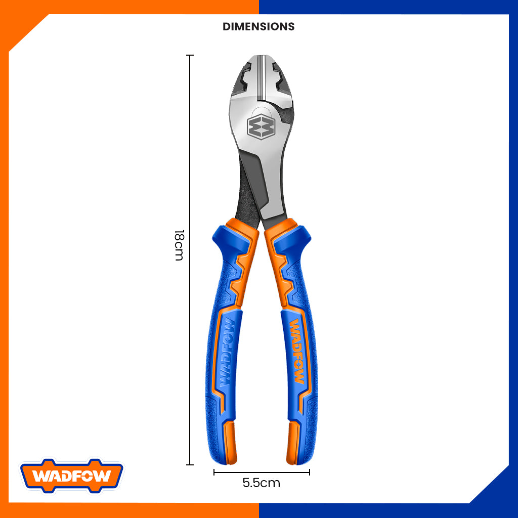 High Leverage Diagonal Cutting Pliers 7"/180mm WPL7717