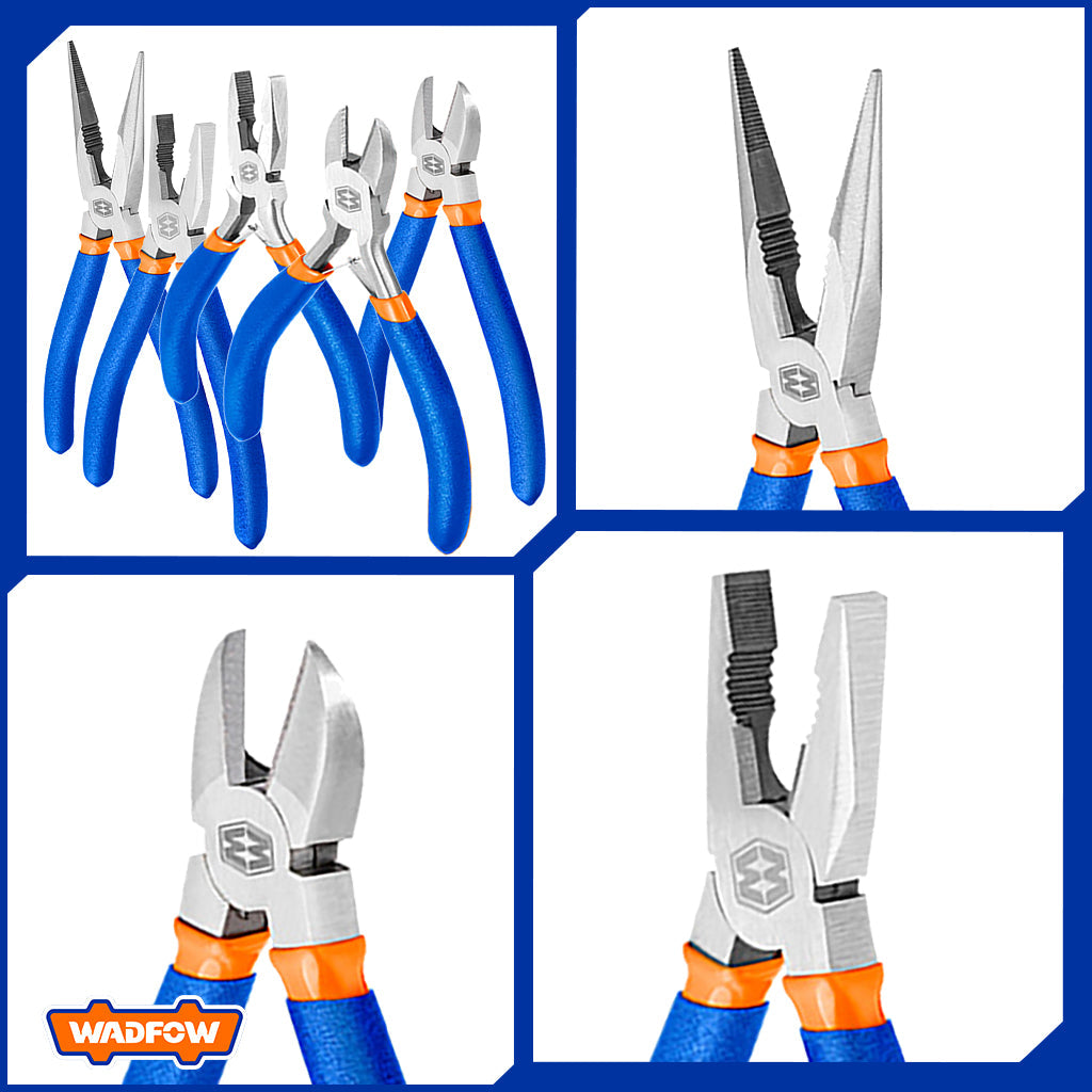 Set of 5 pieces Pliers Set Polish and Anti-Rust Oil WPS0605