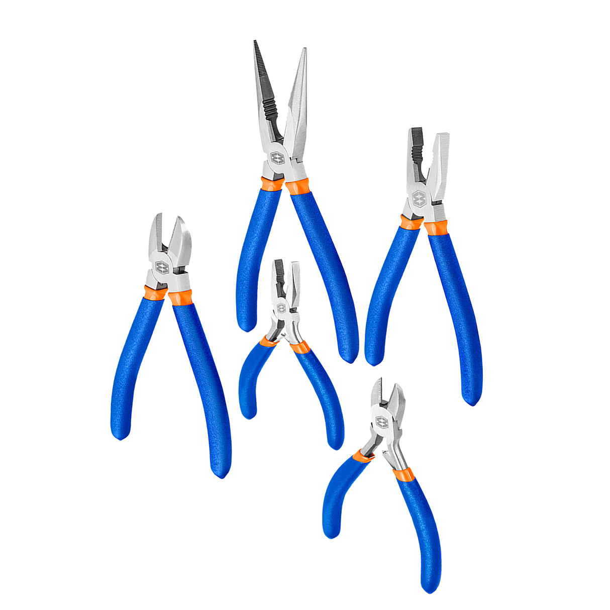 Set of 5 pieces Pliers Set Polish and Anti-Rust Oil WPS0605