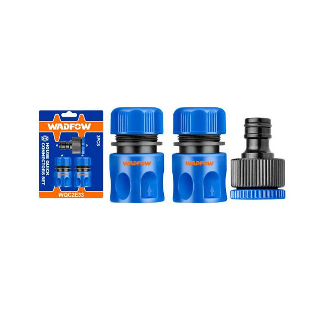 Garden Plastic Quick Hose Connector Set 1/2 Inches 3 Pcs