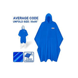 Rain Cloak 50 x 80 Inch Unisex Free Size WRC1001