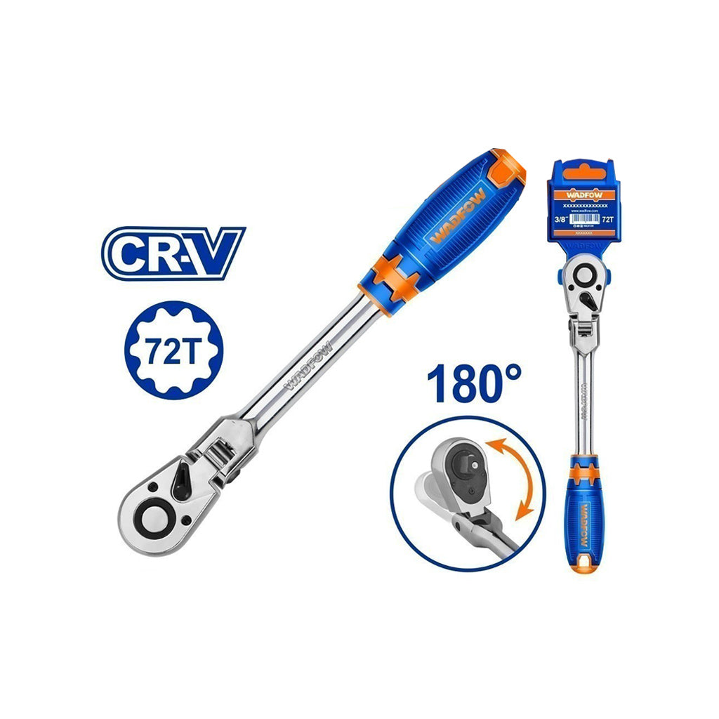 1/4"(200mm) | 3/8"(250mm) Industrial Dr.Flex Head Ratchet WRW42 WAD-HT