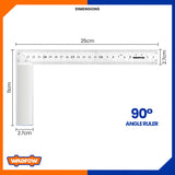 Stainless Steel Angle Ruler with Aluminum Alloy Body WSR2925