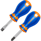 2Pcs Mini Screwdriver Set Sl6.5 X 38mm Ph2 38