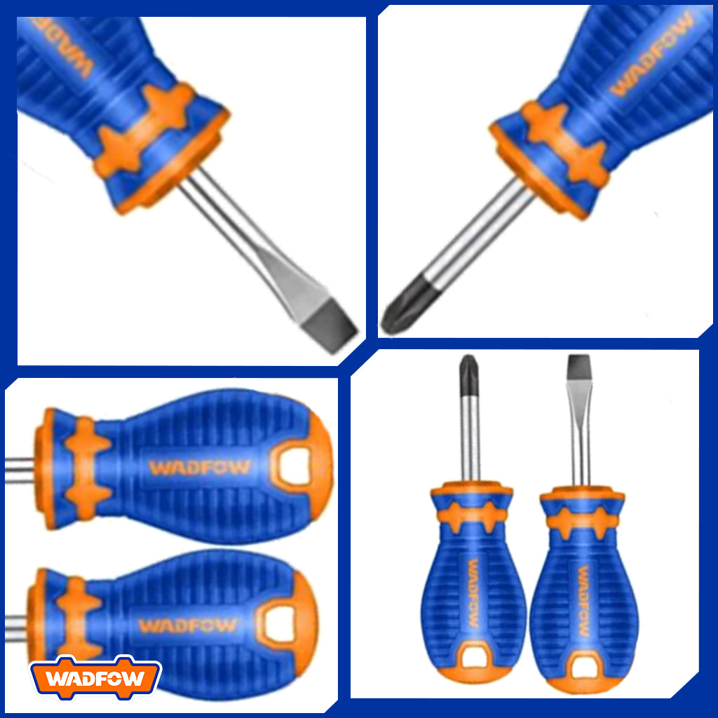 2Pcs Mini Screwdriver Set Sl6.5 X 38mm Ph2 38