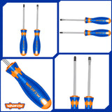 2Pcs Screwdriver Set Ph2x10mm Sl6.5x100mm