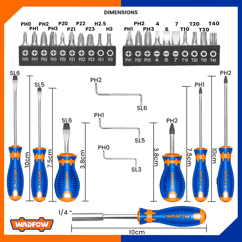 Set of 30pcs Screwdriver Set WSS1430