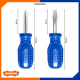 2Pcs Mini Screwdriver Set Sl6.5 X 38mm Ph2 38 40cr Material