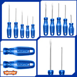 10Pcs Screwdriver Set 40cr Round Shank