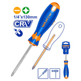 2 in 1 Flat & Bake Screwdriver Set 1/4inch x 130mm WSS45M3