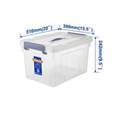 Transparent Stackable Plastic Container - Clear 33Liters-87Liters