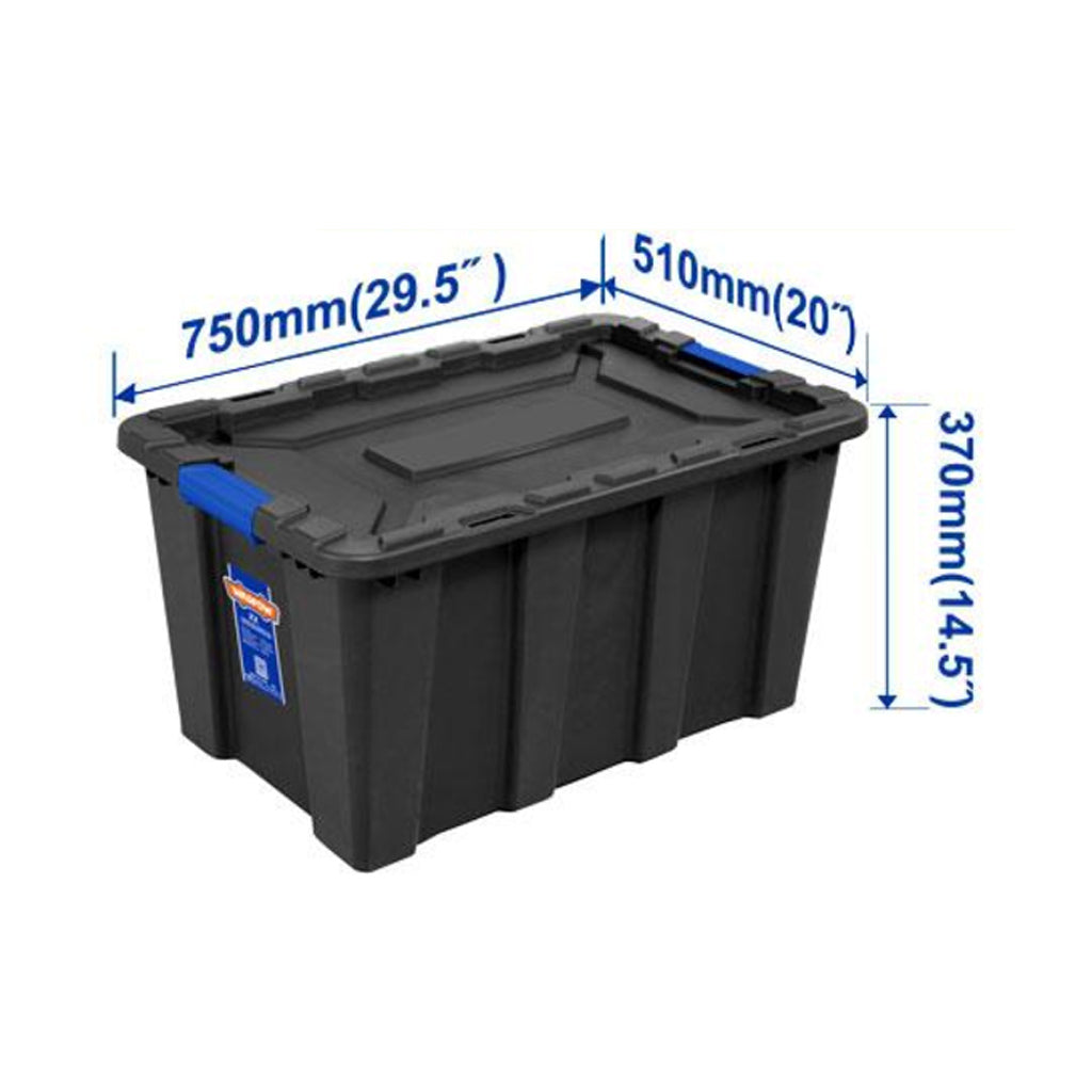 100Liters Stackable Plastic Container - Black WTB331B