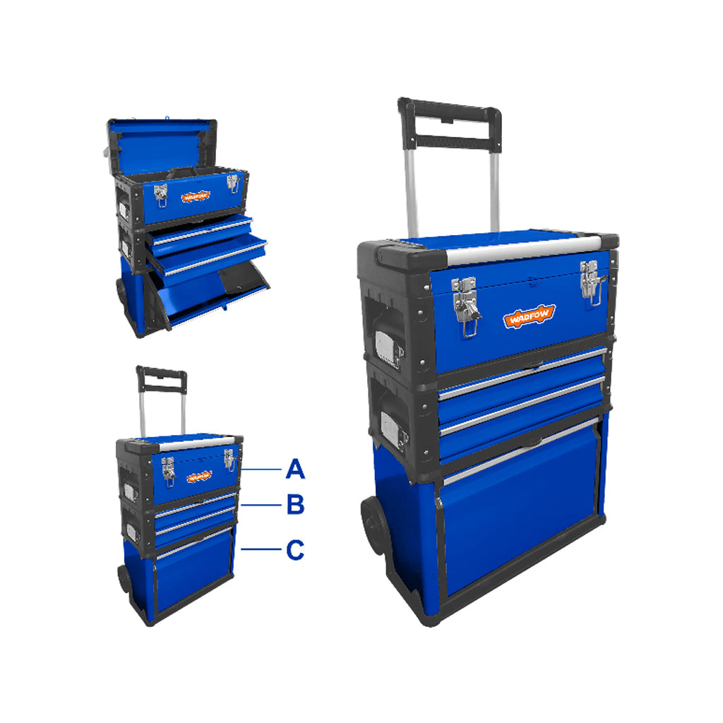 WTB6A72 Trolley Style Tool Box Overall size: 520 x 320 x 720mm