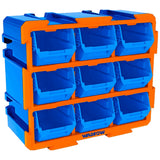 Set of 9pcs Plastic Trays Modular Storage Tower 380 x 170 x 320mm WAD-HT WTB8330