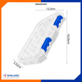 Transparent 13-compartments for smaller components Organizer box WAD-HT WTB8342