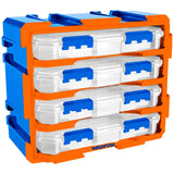 Modular Cabinet set of 4 plastic boxes divided into 13-compartments WTB8344