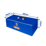 Tool Box w/ (1) compartment Flat Design Portable Steel483 x 180 x 178mm