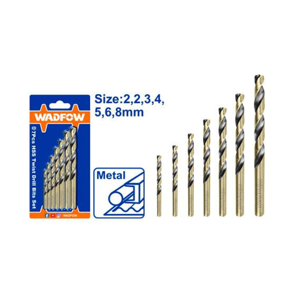 HSS/Metal Twist Drill Bits Set For Metal 7 pcs WTD3K01