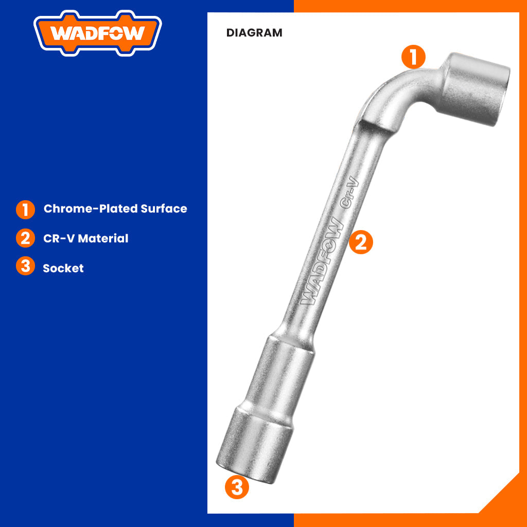 L-Angled Socket Wrench Set 8mm-14mm