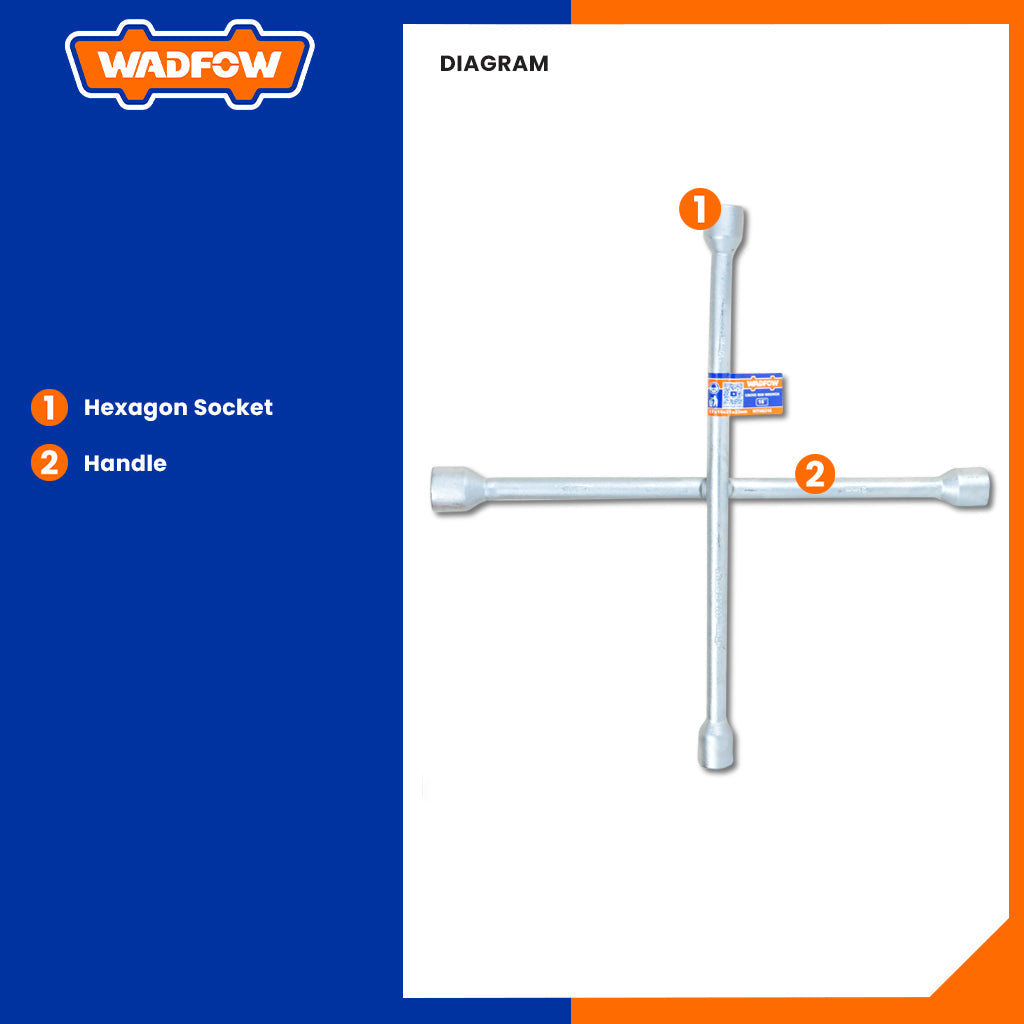 14 And 16 Inch Cross Wrench (17/19/21/23mm)