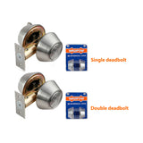 201SS Single/Double Cylinder Deadbolt Adjustable Backset 60/70mm WAD-HT