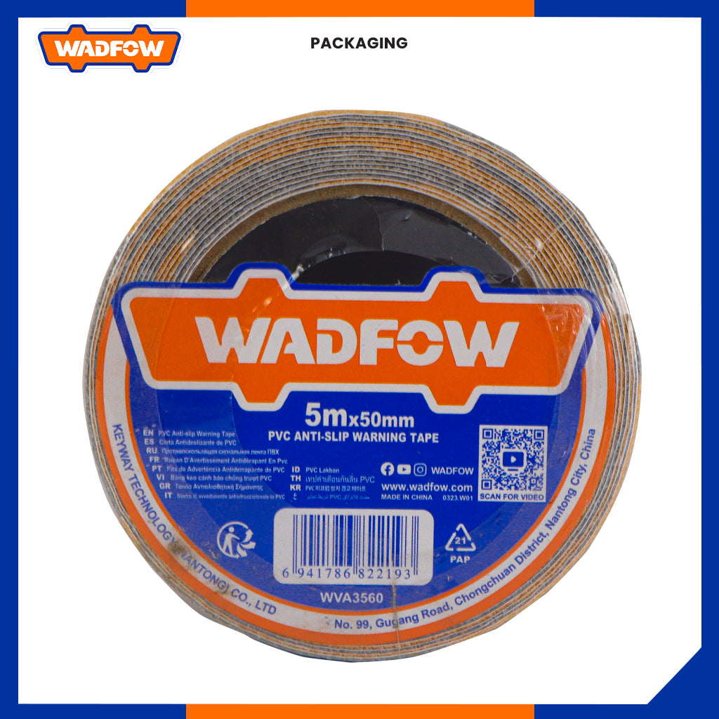 5 Meter x 50mm PVC Anti-Slip Warning Tape WVA3560