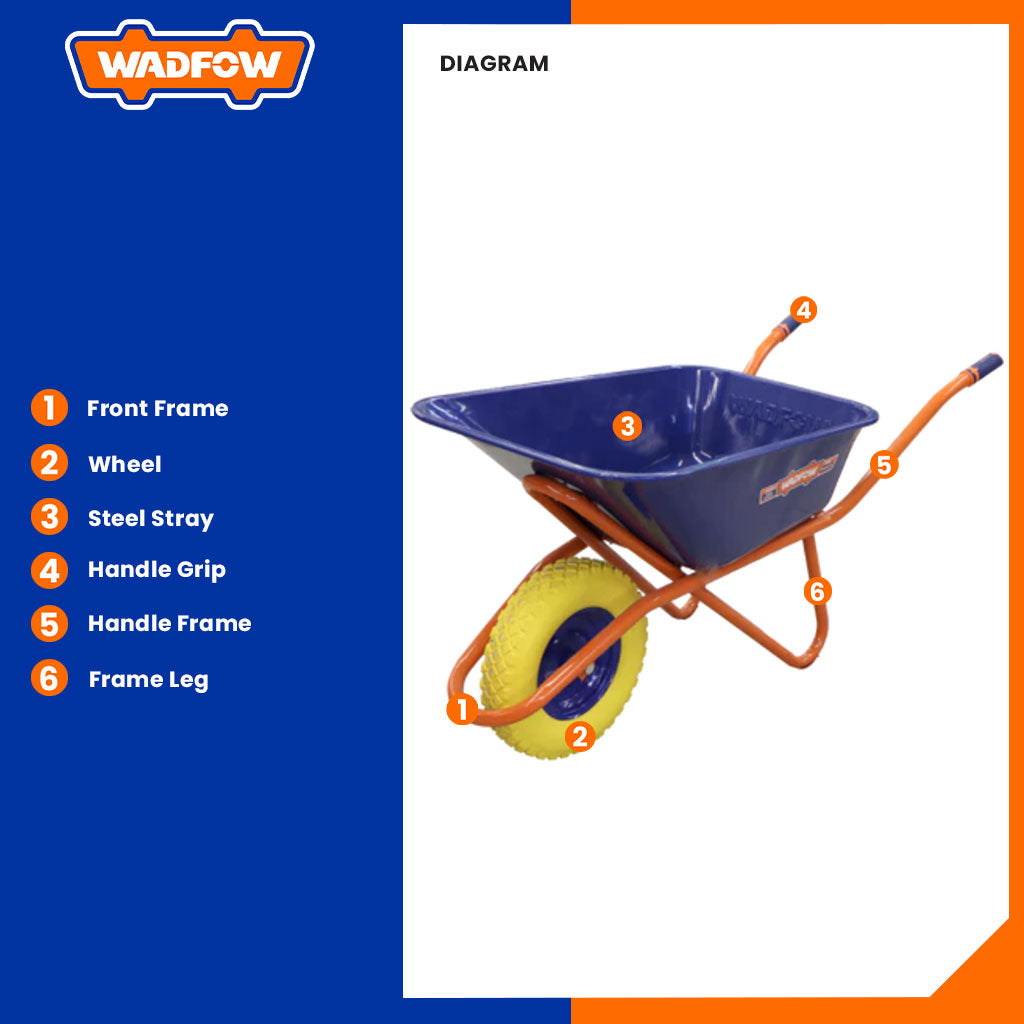 Wheel Barrow PU Foam Wheel Load/150kg